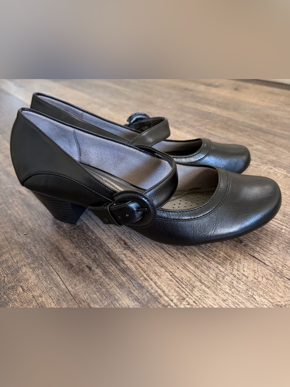 Lifestride Women’s Soft System Rozz US 9W wide Mary Jane Comfort Heel